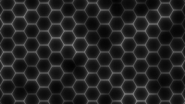 Abstract glowing hexagon background, hexagon abstract technology background