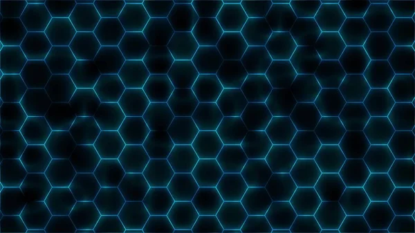 Abstract glowing hexagon background, hexagon abstract technology background