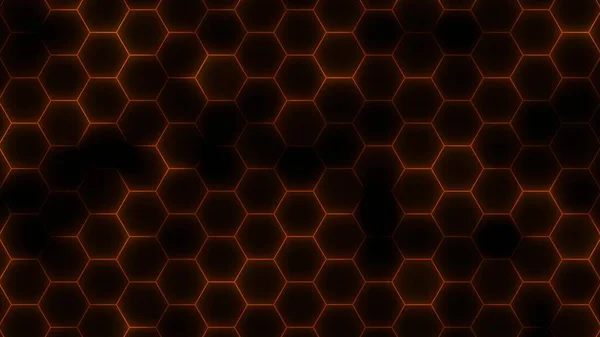 Abstract glowing hexagon background, hexagon abstract technology background