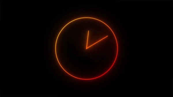 clock with glowing neon light, Alarm clock