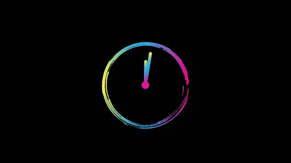clock with glowing neon light, Alarm clock