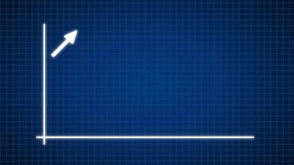 Business Growth Graph Rising Success Arrow — Stock videók