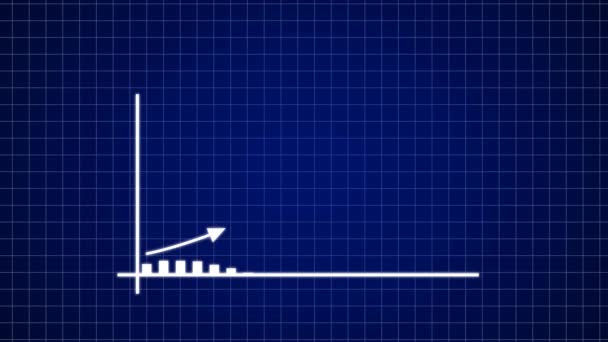 График Финансового Роста Концепция Успеха Бизнеса — стоковое видео