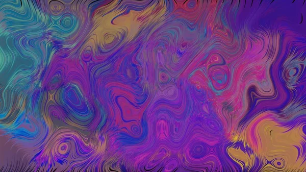 Abstract Colorful Liquid Waves Motion Background — ストック写真