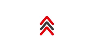 Okları olan harfler logo vektörü