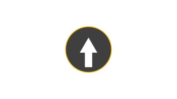 Icono Del Vector Flecha Ilustración Aislada Para Web Gráfica Diseño — Vídeos de Stock