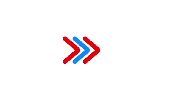 Buchstabe Und Pfeillinie Logo Vektor Design Vorlage — Stockvideo