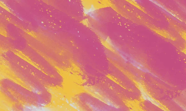ピンクと黄色の水彩画の背景 — ストック写真