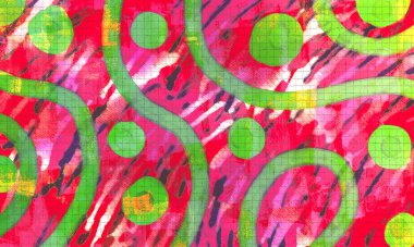 yeşil kızılötesi ve siyah renkli modern sanat duvar kağıdı arka plan tasarımı 