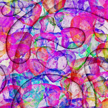 Renkli pembe, mavi, yeşil sarı ve turuncu parlak sıçrama renk soyut arkaplan