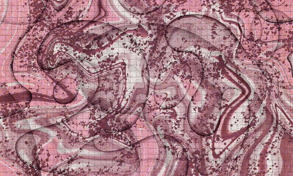Astratto Colorato Marmo Rosa Con Sfondo Blu Splatter Vernice — Foto Stock