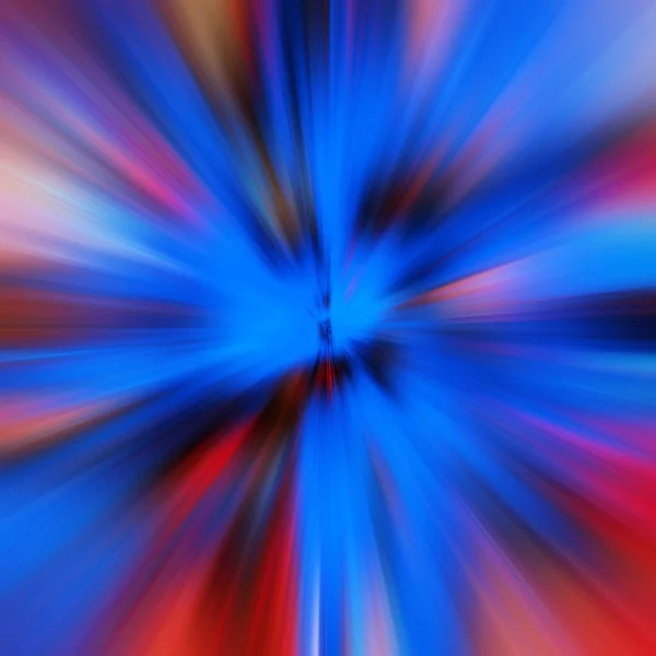 青と赤の放射状の抽象的な背景 — ストック写真