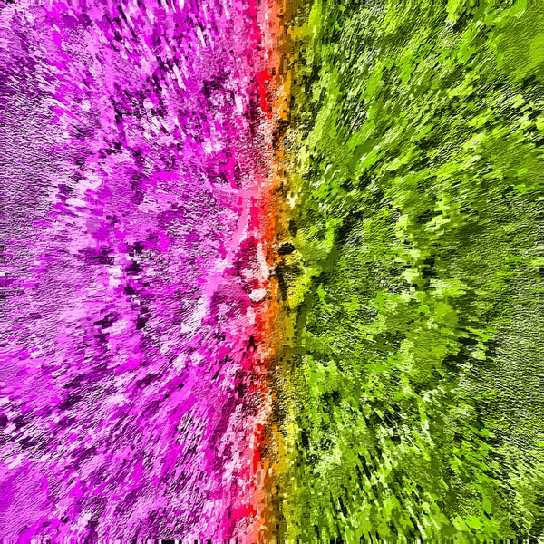 Kleurrijke Aquarel Spat Groen Roze Moderne Kunst Achtergrond — Stockfoto