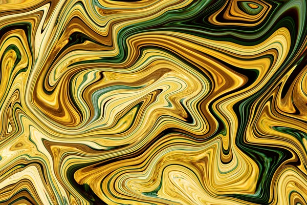 Efeito Mármore Verde Dourado Padrão Luxo Textura Fundo — Fotografia de Stock
