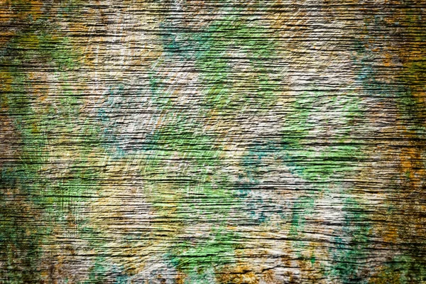 Bunte Blaue Braune Grüne Gelbe Farbe Auf Alte Wandtextur Abstrakten — Stockfoto