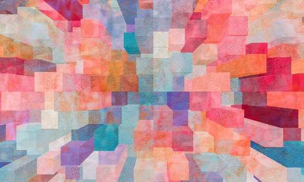 stock image colorful pink,blue,red and orange  abstract grunge texture   geometric  background design