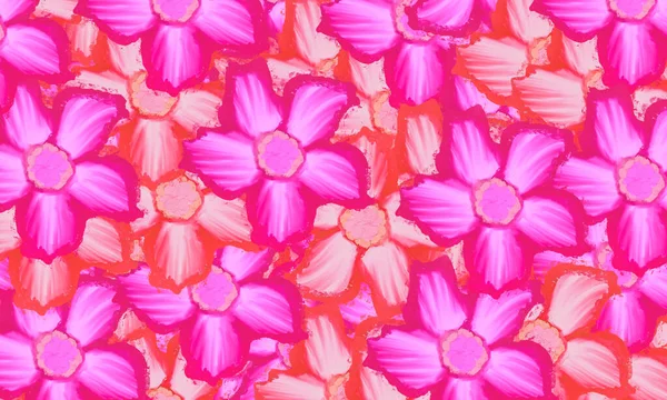 熱帯ピンクの砂漠の花のパターン春の自然壁紙の背景 — ストック写真