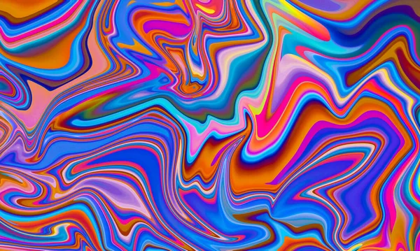 Kleurrijke Marmer Effect Patroon Achtergrond Ontwerp Stockafbeelding