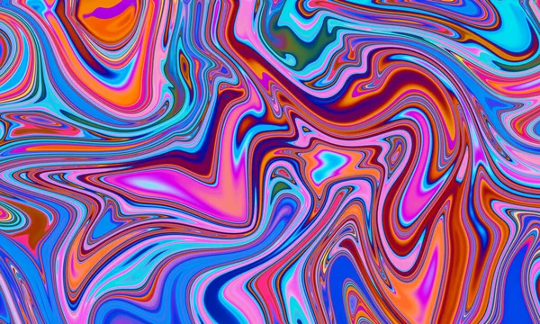 Kleurrijke Marmer Effect Patroon Achtergrond Ontwerp Stockafbeelding