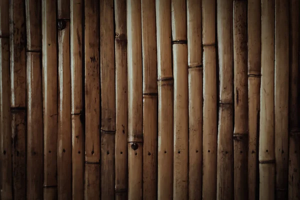 Bruine Bamboe Textuur Achtergrond Met Licht Schaduw Rechtenvrije Stockfoto's