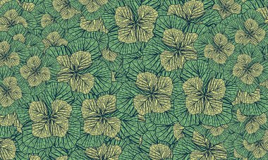 Yeşil tropik yapraklar, bahar doğası duvar kağıdı arka planı 