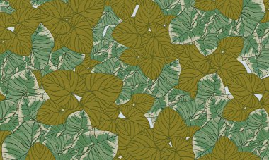 Renkli tropikal yapraklar bahar doğası duvar kağıdı arka planı