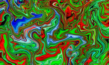 Renkli yeşil, kırmızı ve mavi mermer efekt arka plan tasarımı 