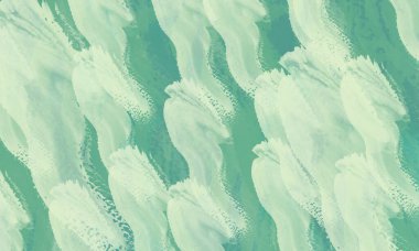 Açık yeşil ve koyu yeşil suluboya dijital boya duvar kağıdı arka planı 