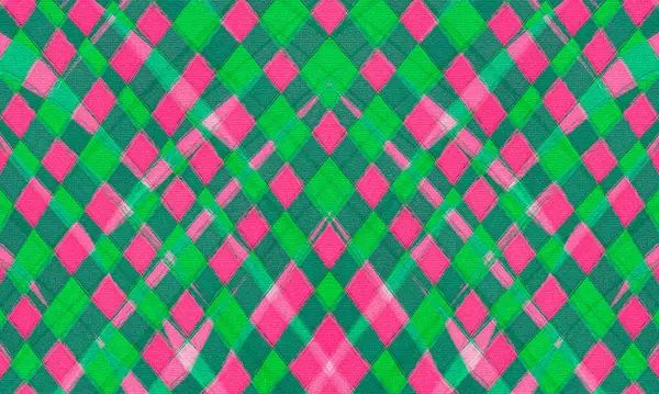 pembe ve yeşil geometrik patten renkli resimleme arkaplanı 