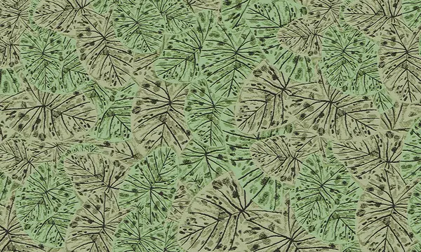 Yeşil tropik yapraklar, bahar doğası duvar kağıdı arka planı