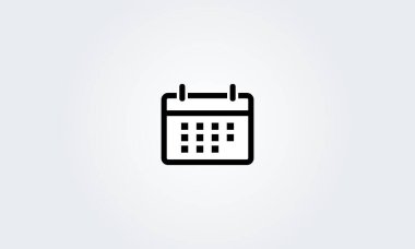 Tarih takvimi simgesi. Sembol planlayıcısı. Anımsatıcı olay işaretleri. İş planı, program. vektör illüstrasyonu