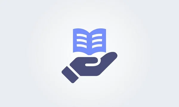 Open Boek Icoon Onderwijsbord Boekenpagina Symbool Logo Graphics Vector Illustratie — Stockvector