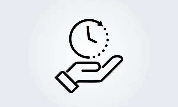 Tijd Klok Stop Horloge Beperkt Aanbod Happy Hour Deadline Concept — Stockvector