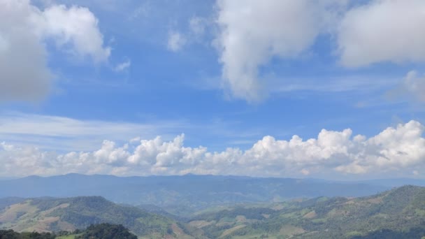 Lapso Tempo Montanha Paisagem Nuvens Tailândia — Vídeo de Stock