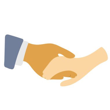 Beyaz arka planda izole edilmiş sevgili illüstrasyon vektörünü tutan iş adamının yakın çekimi.