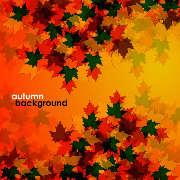 stock vector Autumn background of maple leaves. Vector illustration