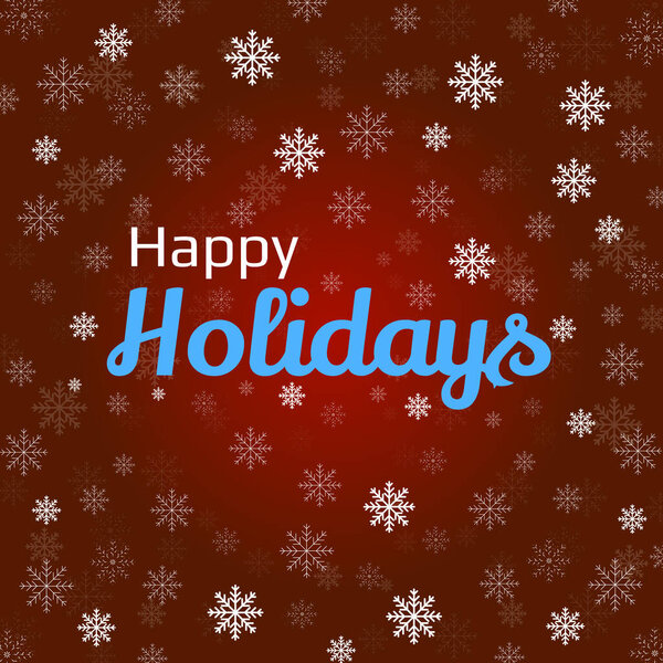 Счастливые праздники со снежками. Векторный иллюстратор