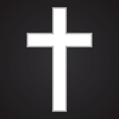 Religion cross icon. Christian Symbol. Vector illustration, eps10