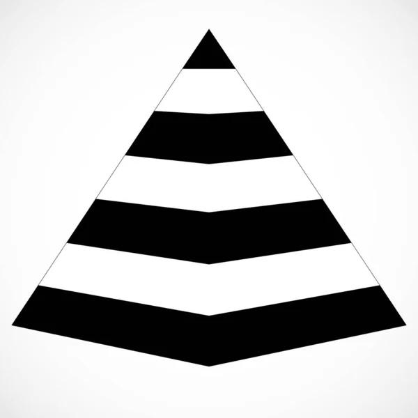 Piramida Izolowana Białym Tle Ilustracja Wektora — Wektor stockowy