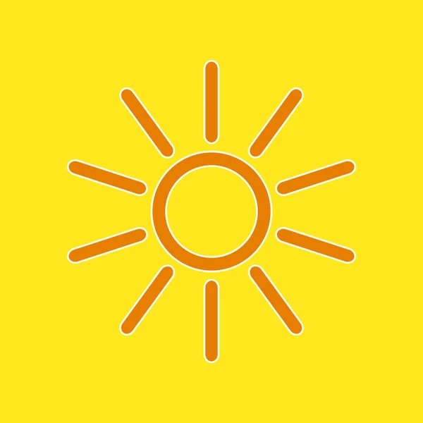 Ícone Vetor Solar Símbolo Abstrato — Vetor de Stock