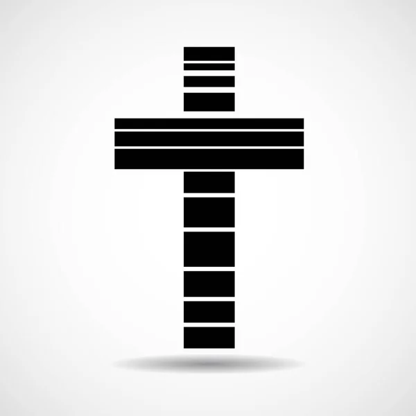Δημιουργικός Σταυρός Χριστιανικό Σύμβολο Πνευματικότητας Θρησκεία Εικονογράφηση Διανύσματος — Διανυσματικό Αρχείο