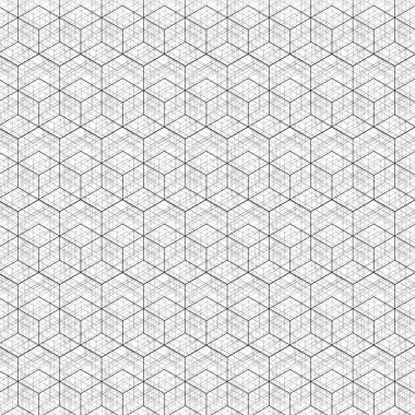 Altıgenli, soyut geometrik arkaplan, duvar kağıdı desenli. Vektör illüstrasyonu