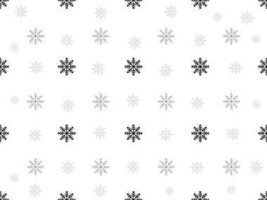 Beyaz arka planda kar taneleri pürüzsüz arka plan. Vektör illüstrasyonu