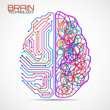 Sol sağ insan beyni konsepti. Mantıksal kısım ve yaratıcı kısım, analitik yaratıcılığa karşı