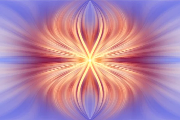 Kracht Van Zon Abstracte Hypnotische Bloem Van Kosmische Energie Oneindigheid — Stockfoto