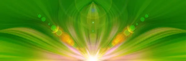 Abstrakt Futuristisk Grön Färg Energi Blomma Vår Tid Abstrakt Bakgrund Stockfoto