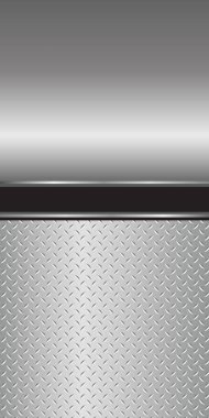 Dikey gri metal arka plan, 3 boyutlu parlatılmış krom metalik ve parlak elmas plaka dokusu, vektör çizimi. Vektör illüstrasyonu
