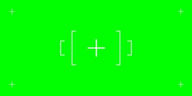 Çapraz iz bırakan yeşil renkli arka plan. Videolarda VFX eklemek için mükemmel. Profesyonel üretim için vektör düz illüstrasyon. Vektör illüstrasyonu