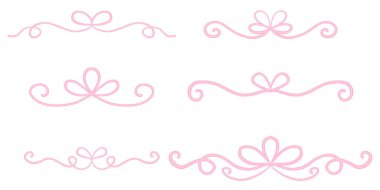 Hat ayırıcıları. Zarif vintage süslemeler, metin engelleyiciler dekorasyon ve el çizimi süsleme bölme vektörü seti. Lüks sınırlar davetiye, sertifika ya da tebrik kartı için. Vektör