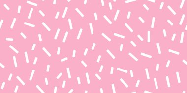 Donut desenli renkli şekerleme serpiştirme deseni ve arkaplan jölesi arkaplanında Şekerlemesiz Şekerleme Tasarımı ve Tatlı Tarzı Çizimlerinde Gökkuşağı Şekeri Topları yer alıyor. Vektör